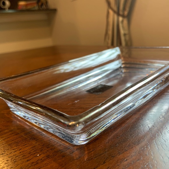 Venezia Glass Rectangular Tray Handcrafted with Real Silver 10" x 5.5" - Picture 4 of 14